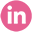 A pink and green logo for linkedin.